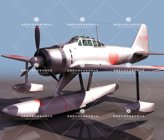 盐田3D模型飞机_